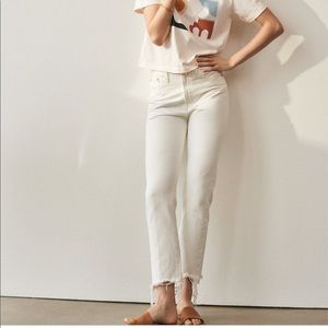 Madewell Perfect Summer Jean in Tile White